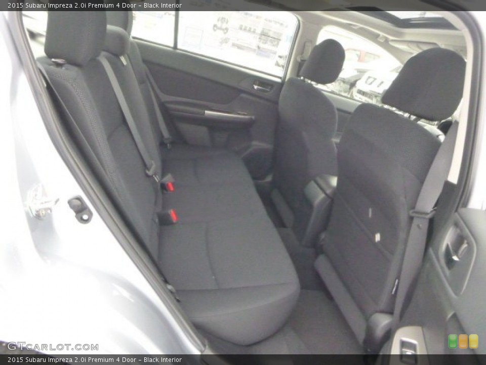 Black Interior Rear Seat for the 2015 Subaru Impreza 2.0i Premium 4 Door #101169003