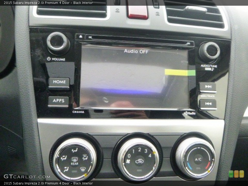 Black Interior Controls for the 2015 Subaru Impreza 2.0i Premium 4 Door #101169114