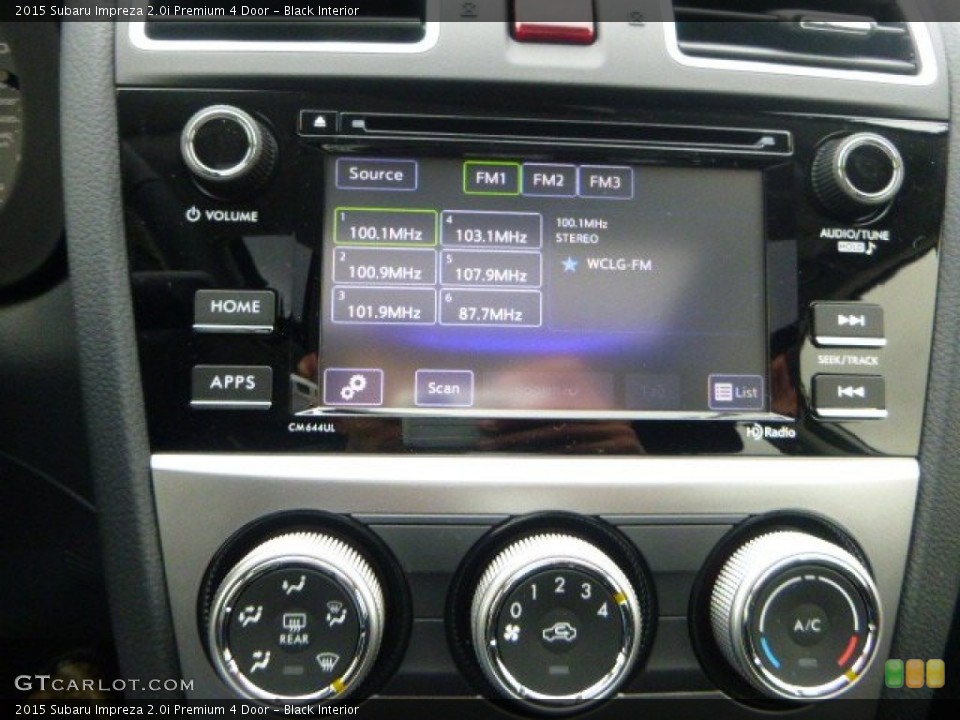 Black Interior Controls for the 2015 Subaru Impreza 2.0i Premium 4 Door #101169511