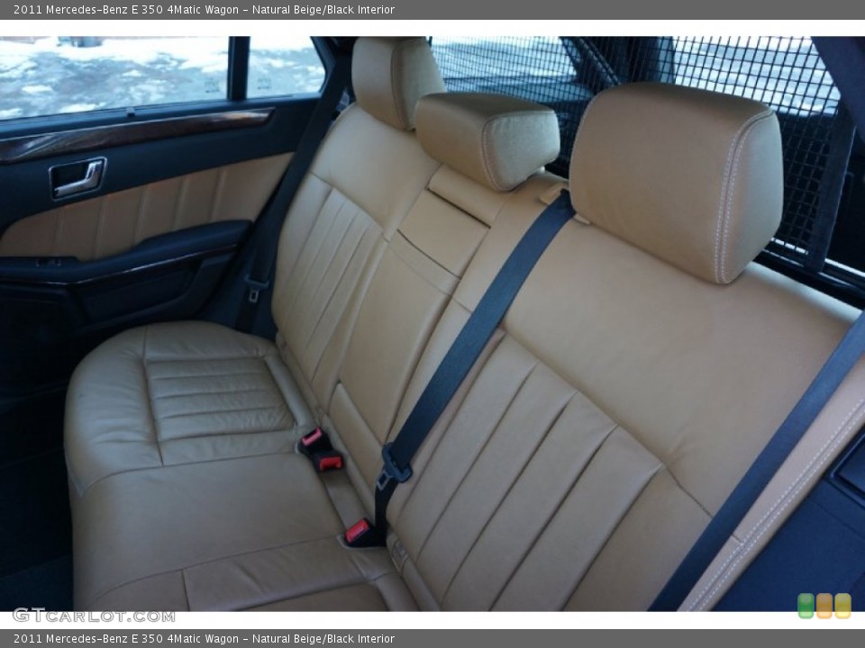 Natural Beige/Black Interior Rear Seat for the 2011 Mercedes-Benz E 350 4Matic Wagon #101181936