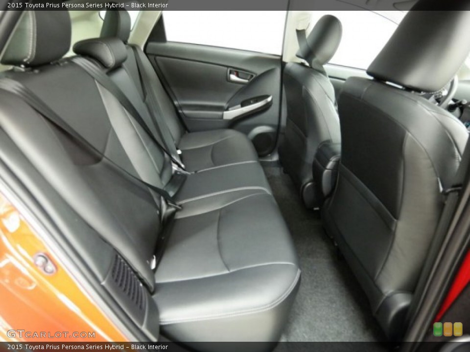 Black Interior Rear Seat for the 2015 Toyota Prius Persona Series Hybrid #101183632
