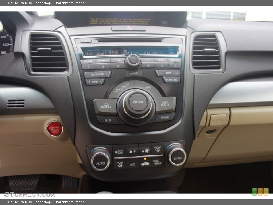 Parchment Interior Controls for the 2015 Acura RDX Technology #101184362