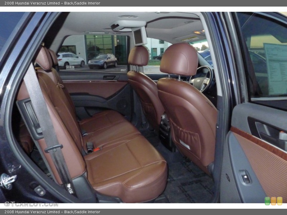 Black/Saddle Interior Rear Seat for the 2008 Hyundai Veracruz Limited #101188859
