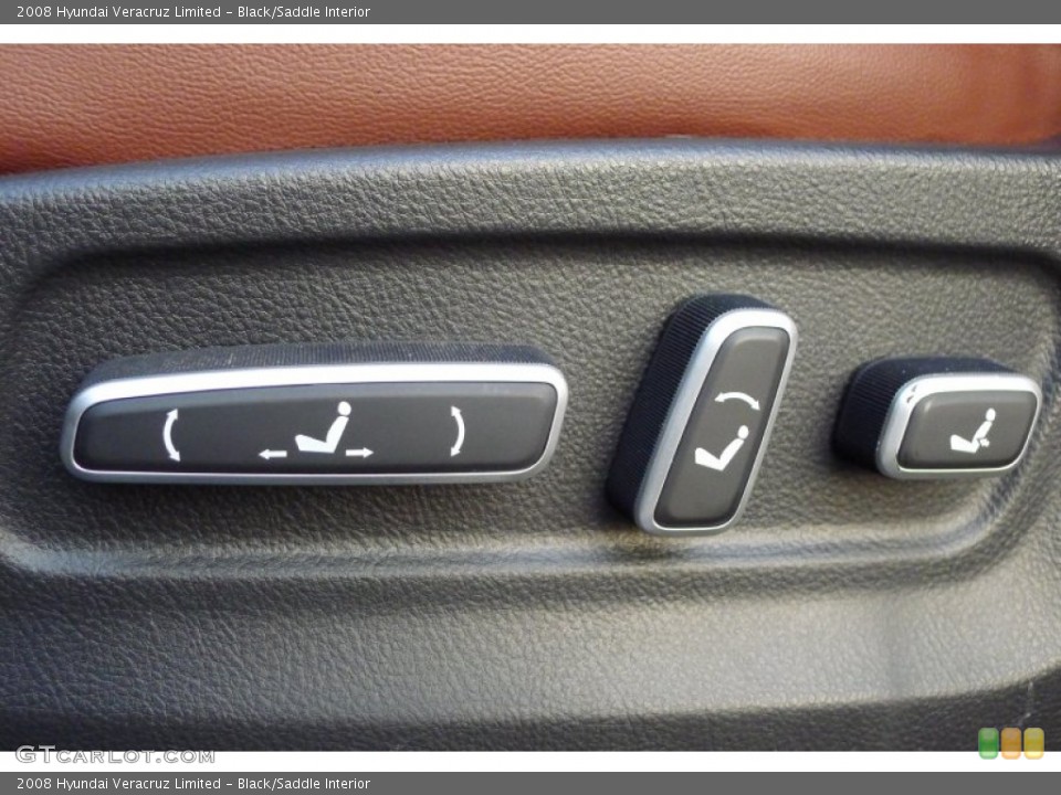 Black/Saddle Interior Controls for the 2008 Hyundai Veracruz Limited #101189273