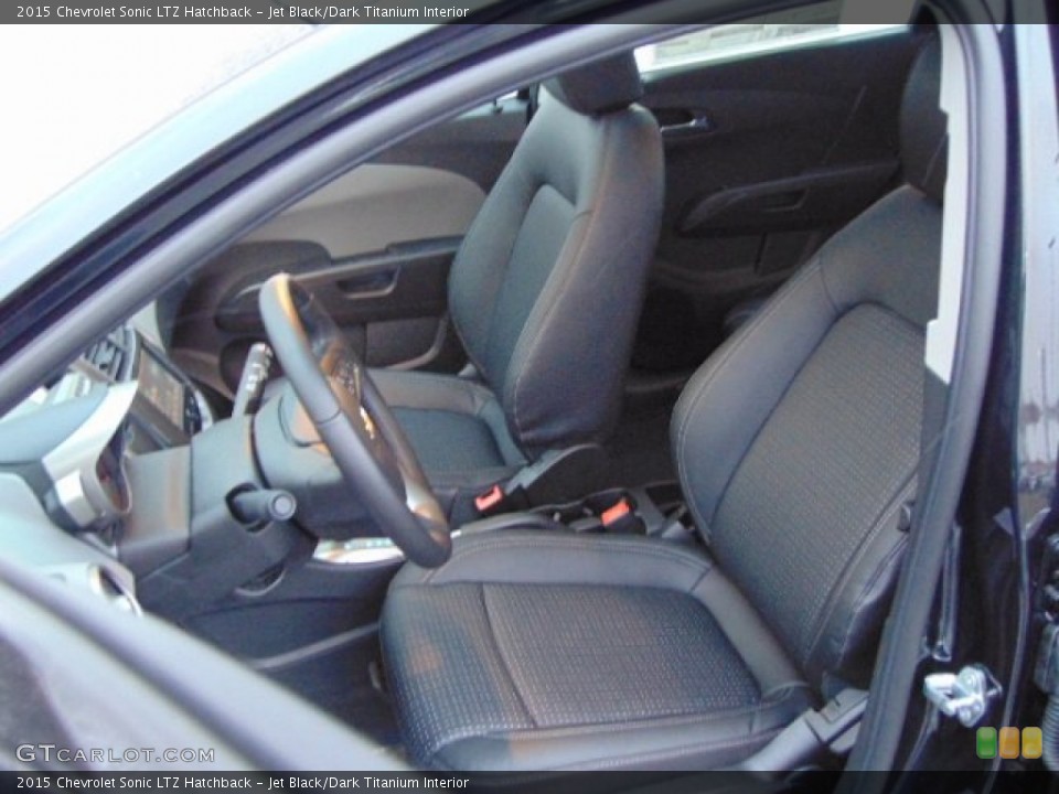 Jet Black/Dark Titanium Interior Front Seat for the 2015 Chevrolet Sonic LTZ Hatchback #101193917