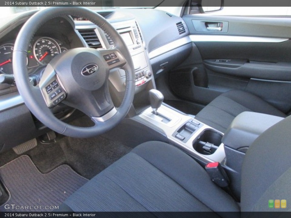 Black Interior Photo for the 2014 Subaru Outback 2.5i Premium #101195297