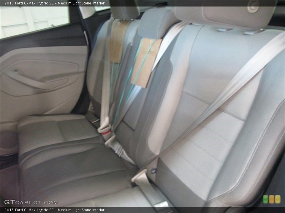 Medium Light Stone Interior Rear Seat for the 2015 Ford C-Max Hybrid SE #101198807