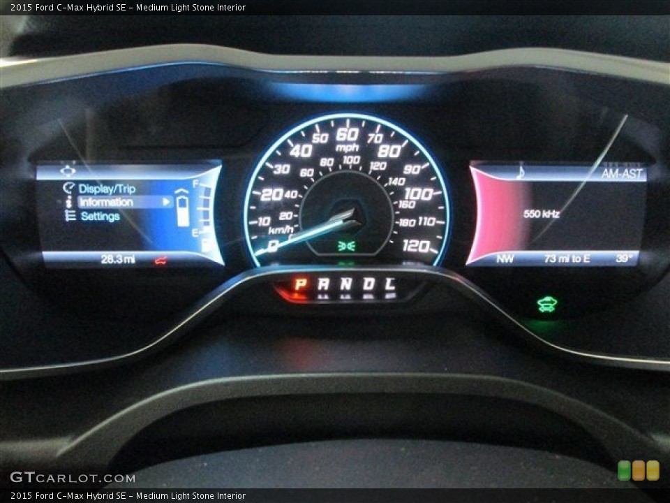 Medium Light Stone Interior Gauges for the 2015 Ford C-Max Hybrid SE #101199035