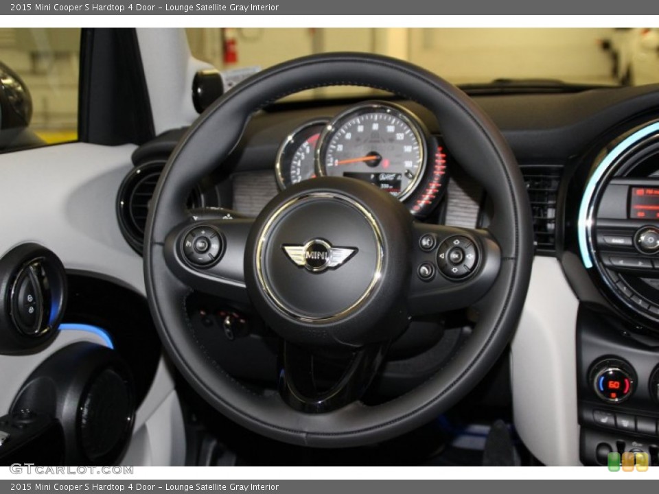 Lounge Satellite Gray Interior Steering Wheel for the 2015 Mini Cooper S Hardtop 4 Door #101202710