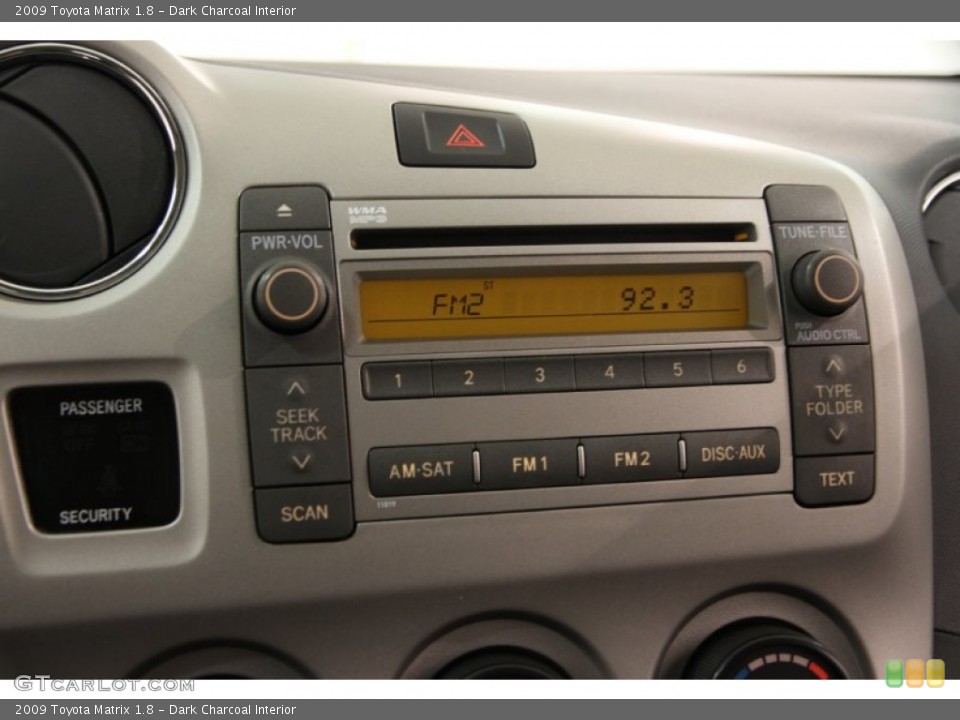 Dark Charcoal Interior Controls for the 2009 Toyota Matrix 1.8 #101203217