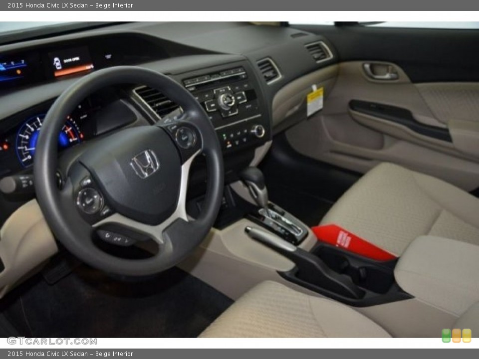 Beige Interior Photo for the 2015 Honda Civic LX Sedan #101209814