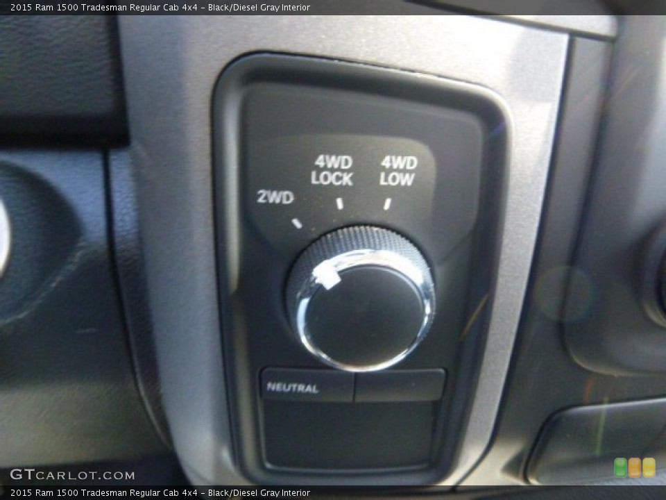 Black/Diesel Gray Interior Controls for the 2015 Ram 1500 Tradesman Regular Cab 4x4 #101211113