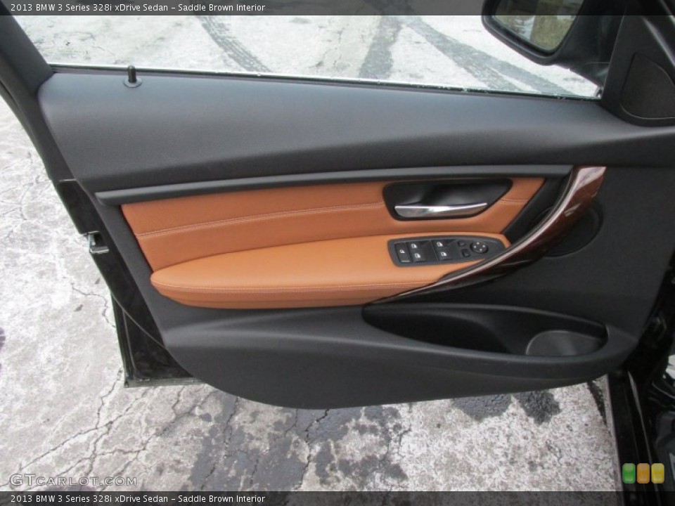 Saddle Brown Interior Door Panel for the 2013 BMW 3 Series 328i xDrive Sedan #101216994