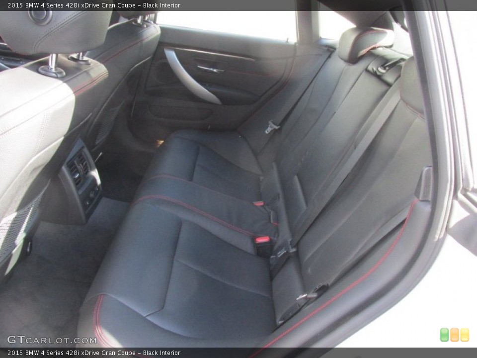 Black Interior Rear Seat for the 2015 BMW 4 Series 428i xDrive Gran Coupe #101218626