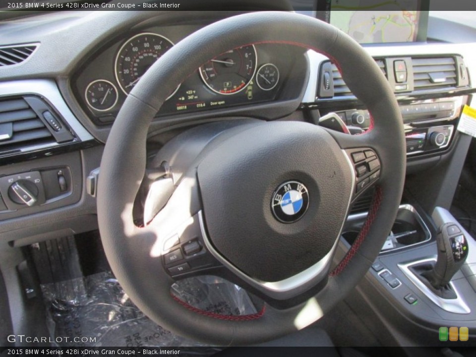 Black Interior Steering Wheel for the 2015 BMW 4 Series 428i xDrive Gran Coupe #101218650