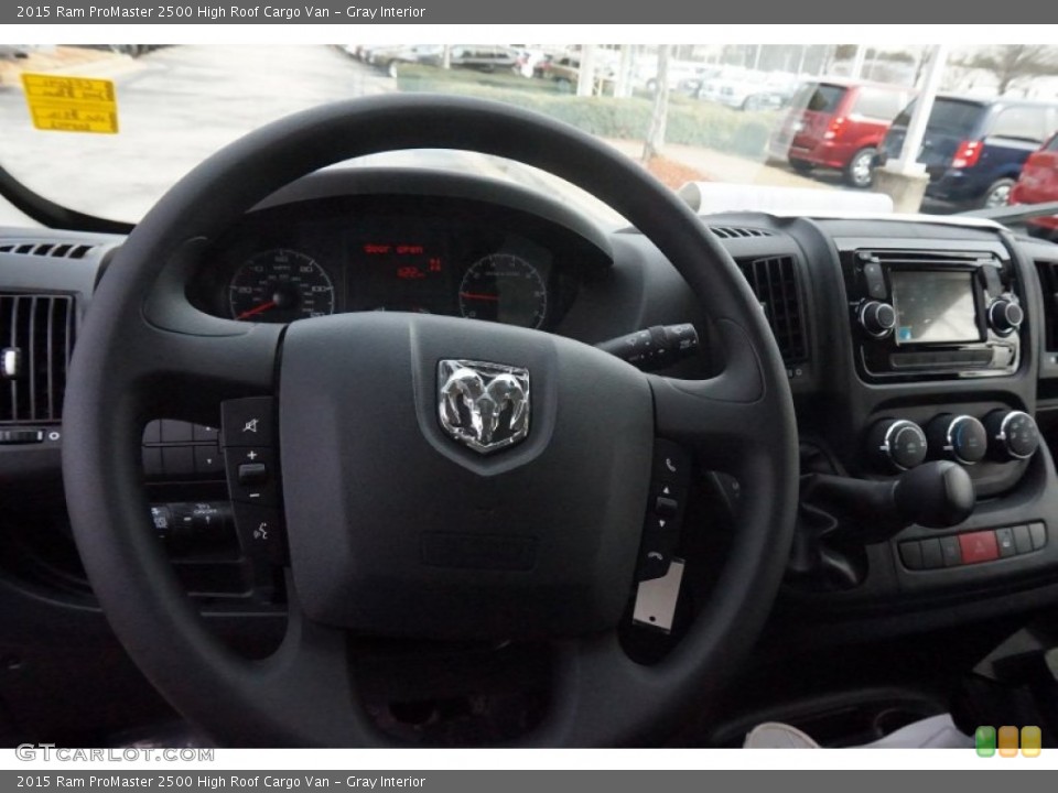 Gray Interior Dashboard for the 2015 Ram ProMaster 2500 High Roof Cargo Van #101220195