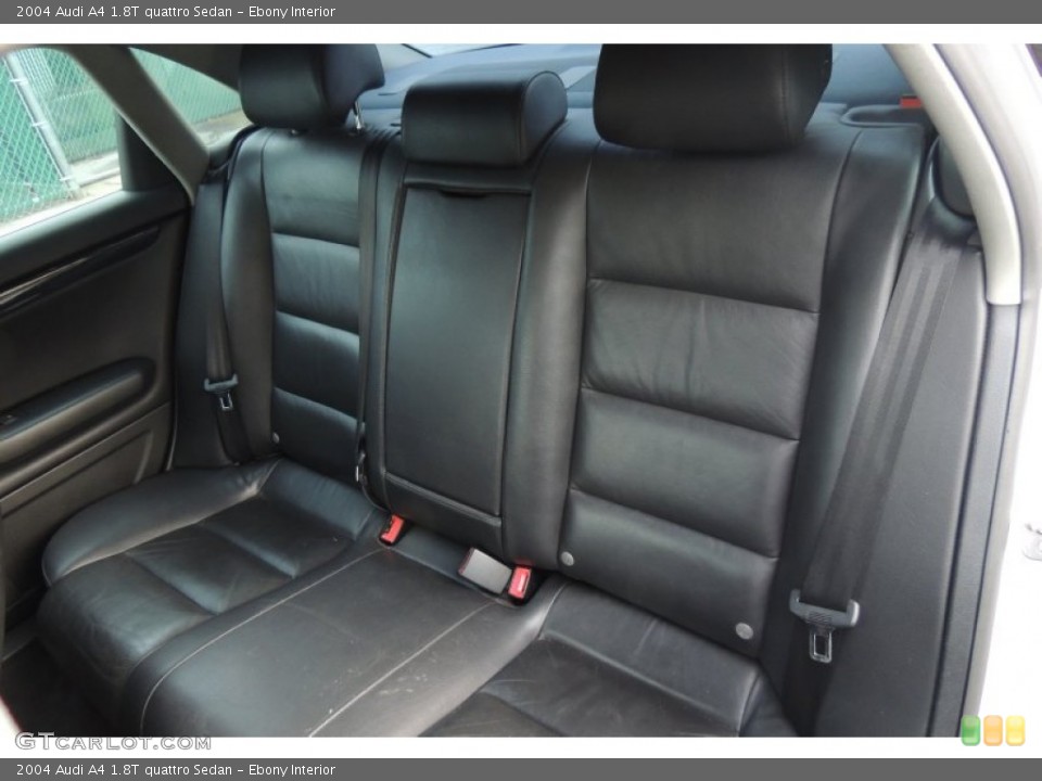 Ebony Interior Rear Seat for the 2004 Audi A4 1.8T quattro Sedan #101221317