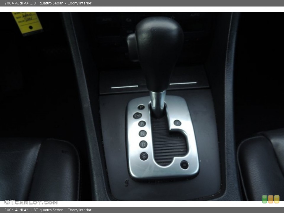 Ebony Interior Transmission for the 2004 Audi A4 1.8T quattro Sedan #101221425