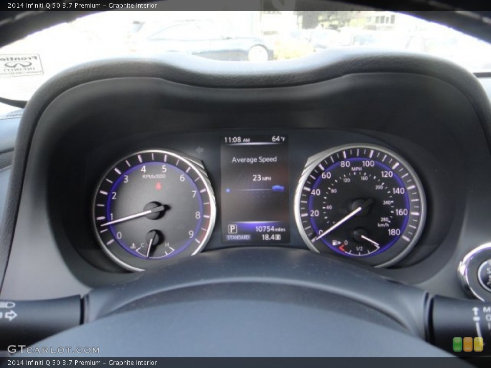 Graphite Interior Gauges for the 2014 Infiniti Q 50 3.7 Premium #101223750
