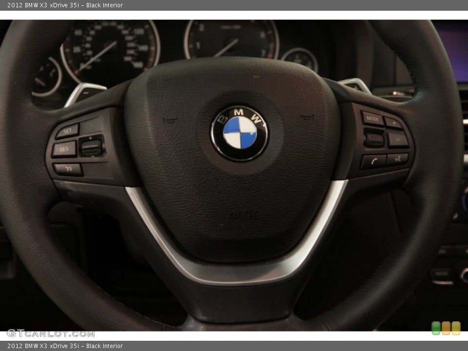 Black Interior Steering Wheel for the 2012 BMW X3 xDrive 35i #101225805