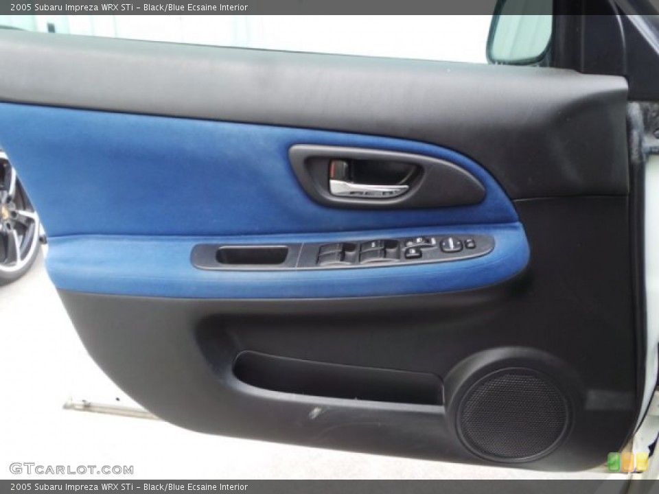 Black/Blue Ecsaine Interior Door Panel for the 2005 Subaru Impreza WRX STi #101227026