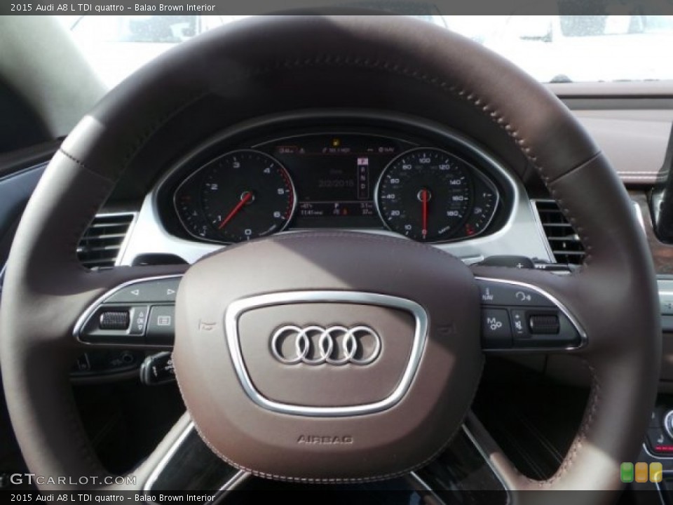 Balao Brown Interior Steering Wheel for the 2015 Audi A8 L TDI quattro #101231424