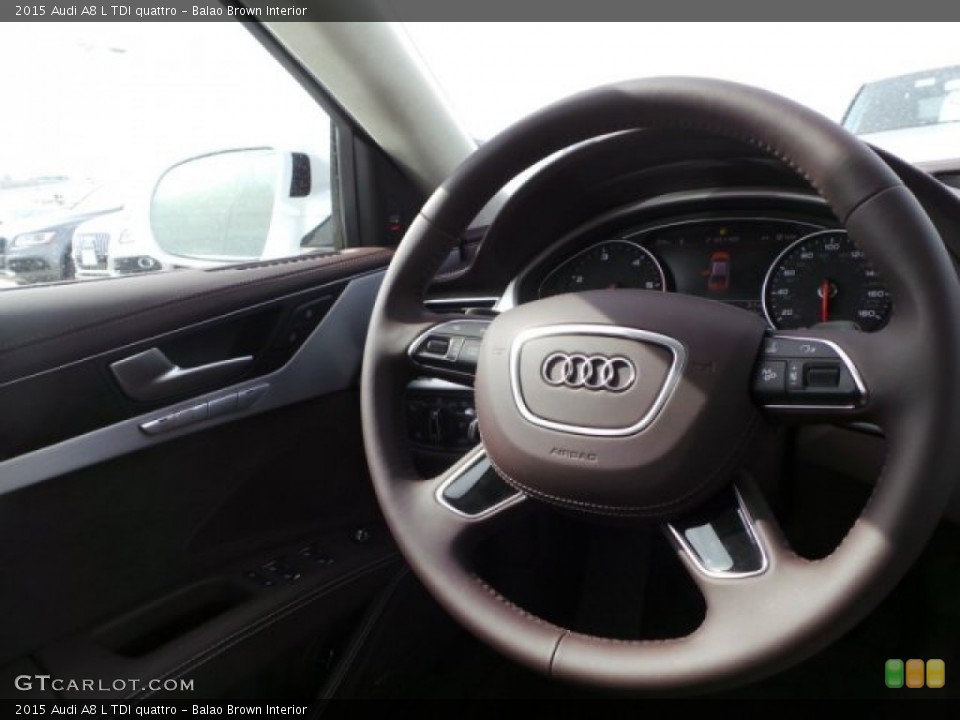 Balao Brown Interior Steering Wheel for the 2015 Audi A8 L TDI quattro #101231532