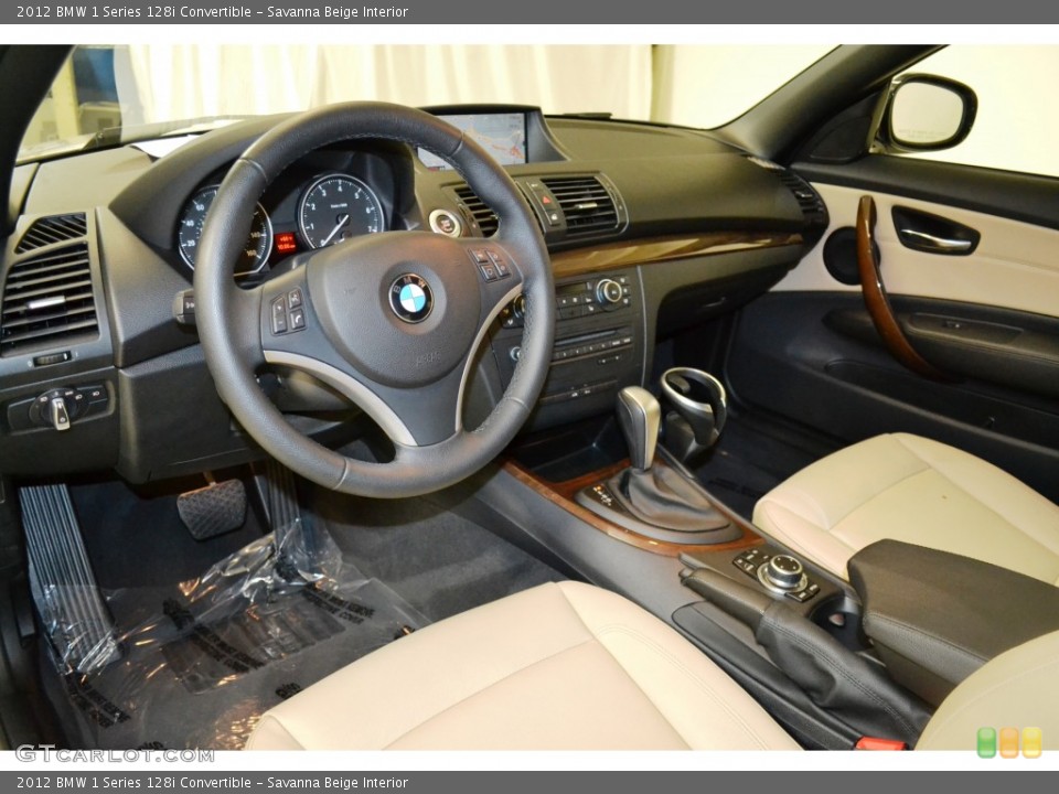 Savanna Beige Interior Photo for the 2012 BMW 1 Series 128i Convertible #101240567