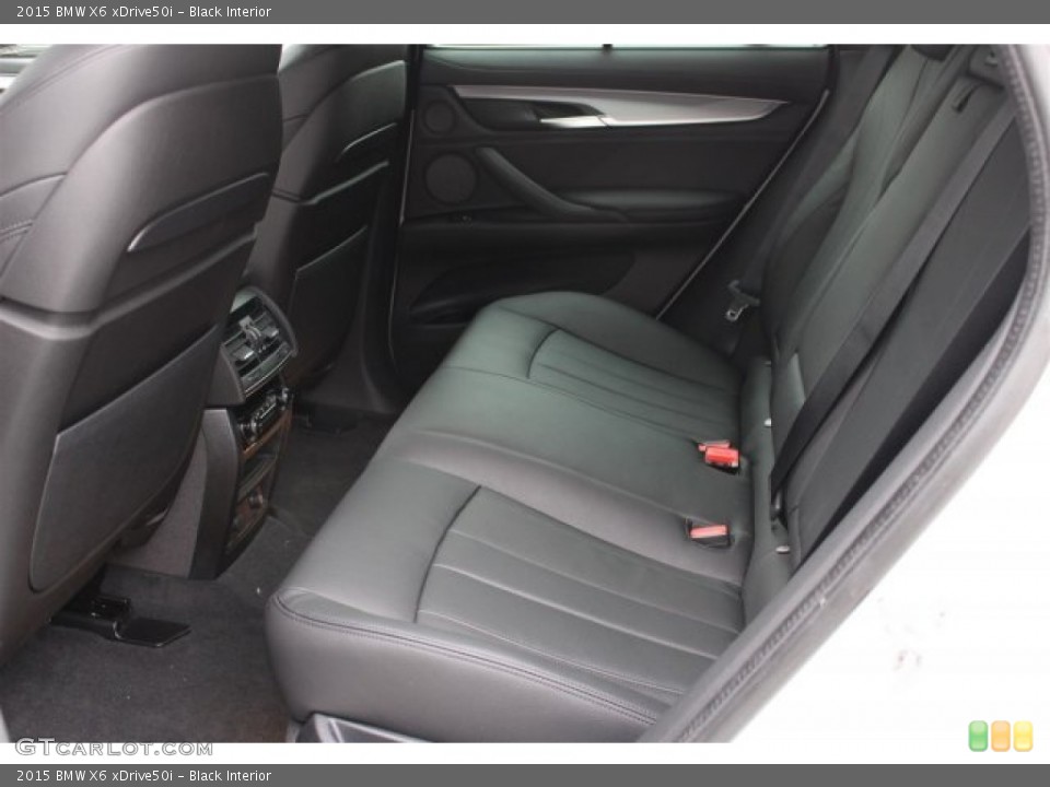 Black Interior Rear Seat for the 2015 BMW X6 xDrive50i #101241600