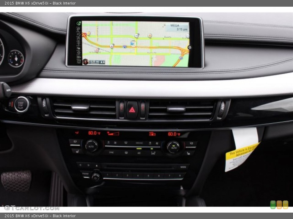 Black Interior Navigation for the 2015 BMW X6 xDrive50i #101241618