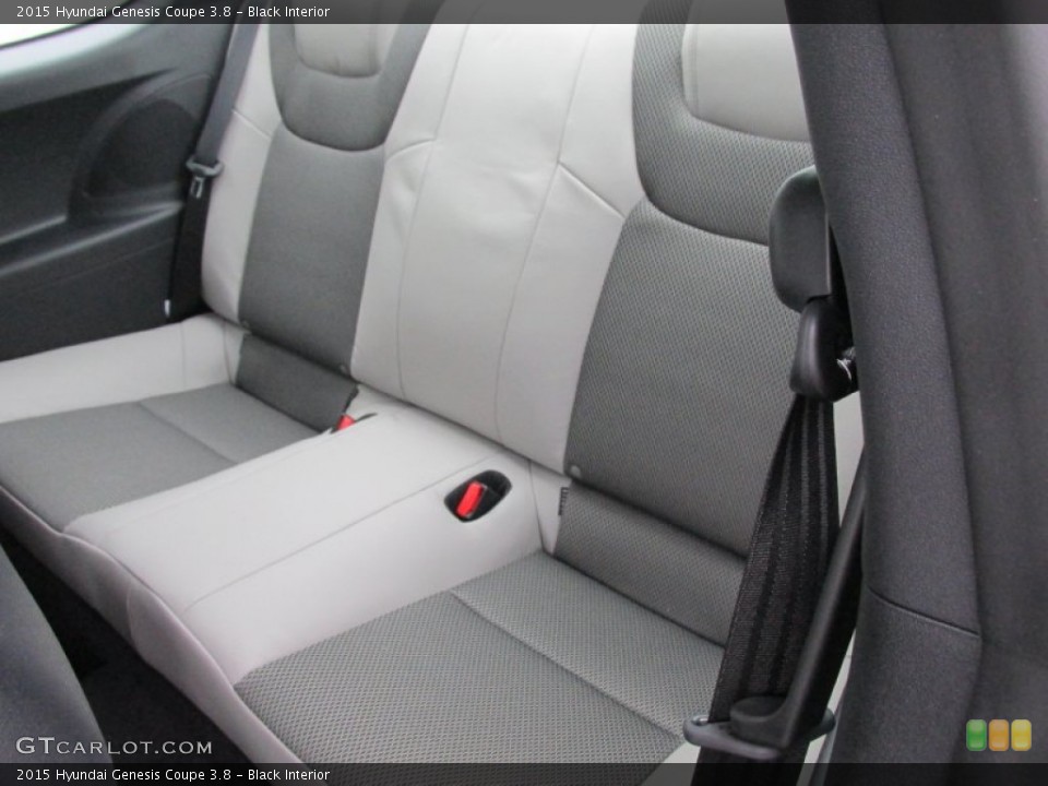 Black Interior Rear Seat for the 2015 Hyundai Genesis Coupe 3.8 #101243175