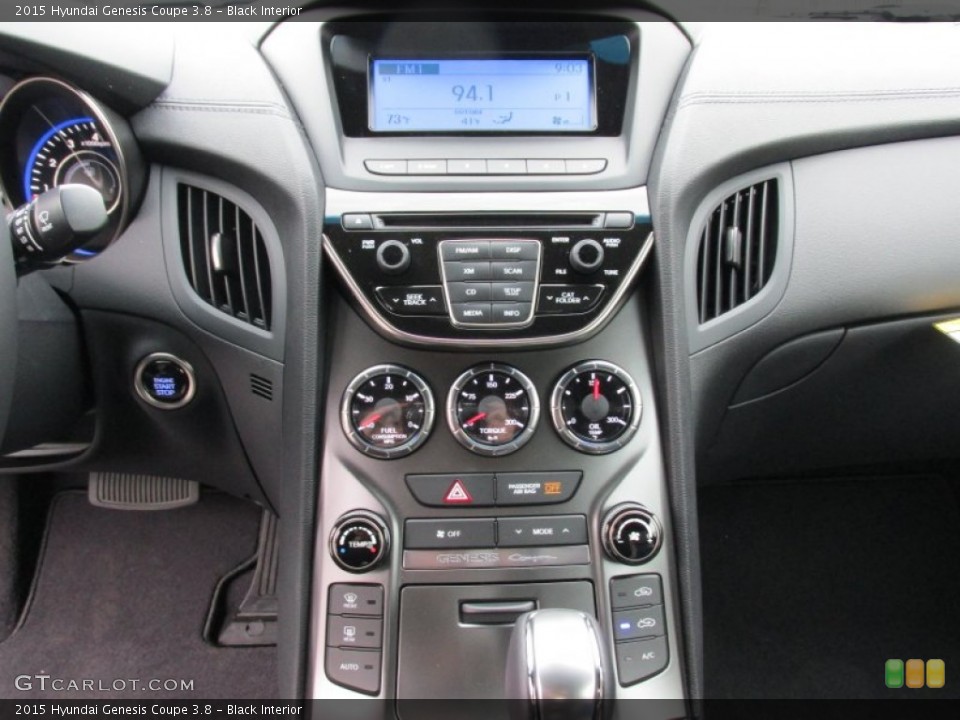 Black Interior Controls for the 2015 Hyundai Genesis Coupe 3.8 #101243181