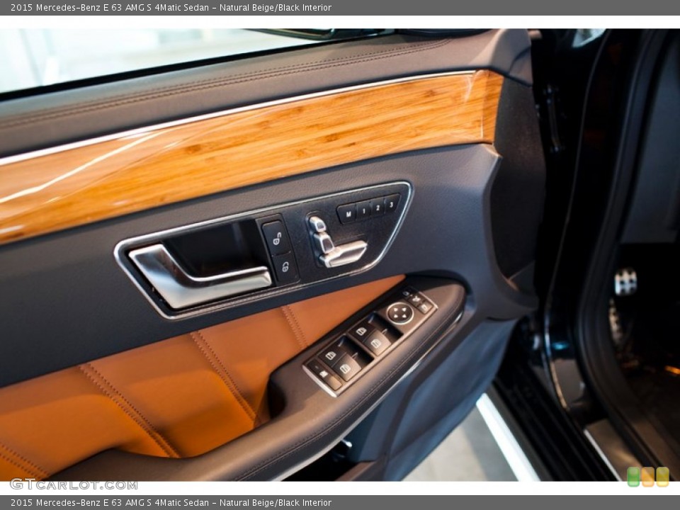 Natural Beige/Black Interior Door Panel for the 2015 Mercedes-Benz E 63 AMG S 4Matic Sedan #101252725