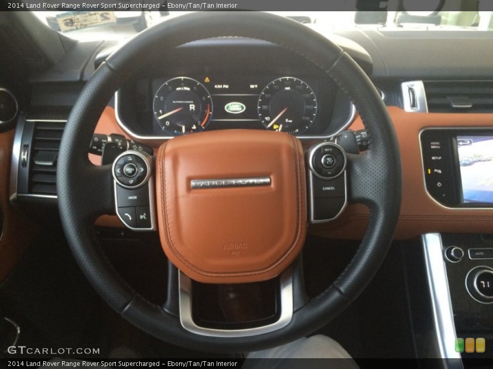 Ebony/Tan/Tan Interior Steering Wheel for the 2014 Land Rover Range Rover Sport Supercharged #101252729