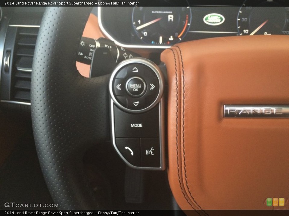 Ebony/Tan/Tan Interior Controls for the 2014 Land Rover Range Rover Sport Supercharged #101252755