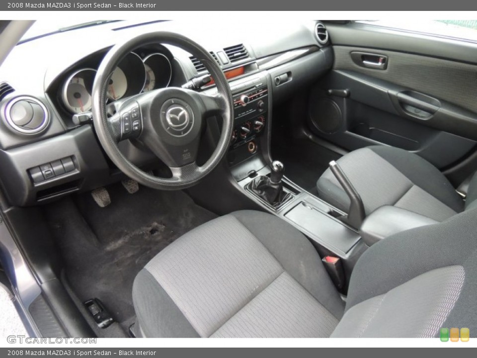 Black Interior Photo for the 2008 Mazda MAZDA3 i Sport Sedan #101261857