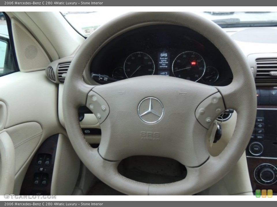 Stone Interior Steering Wheel for the 2006 Mercedes-Benz C 280 4Matic Luxury #101262835