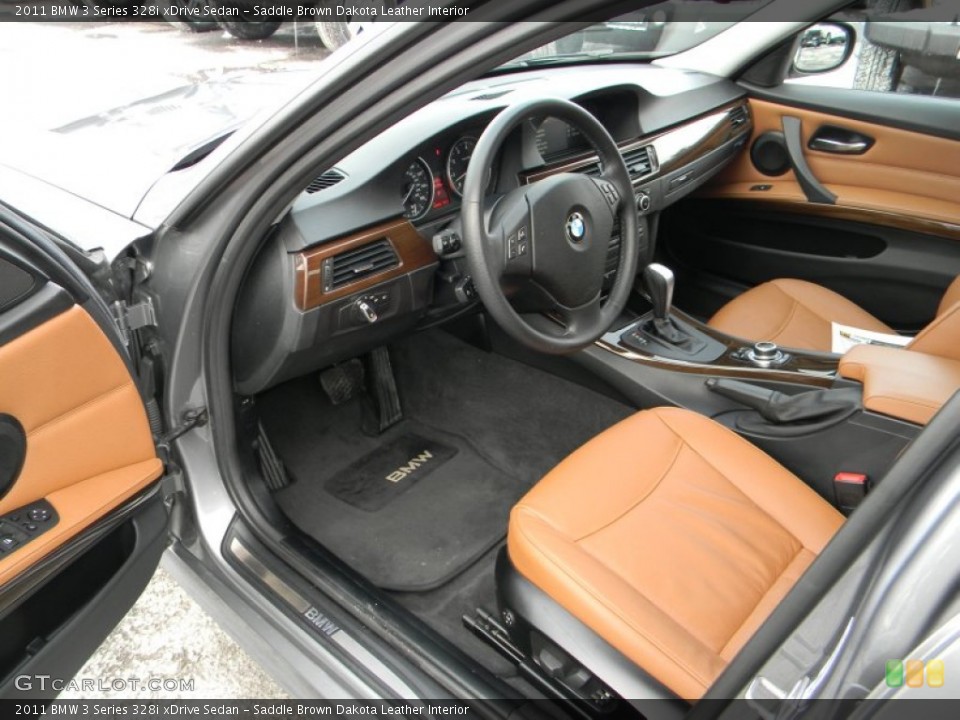 Saddle Brown Dakota Leather Interior Photo for the 2011 BMW 3 Series 328i xDrive Sedan #101267433