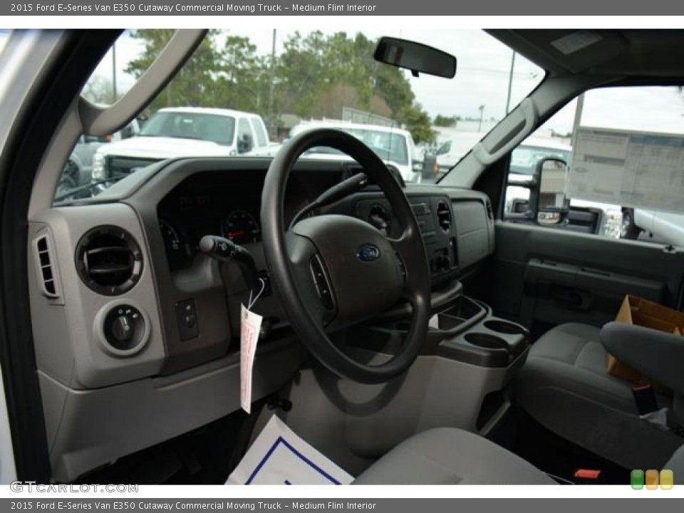 Medium Flint Interior Dashboard for the 2015 Ford E-Series Van E350 Cutaway Commercial Moving Truck #101269448