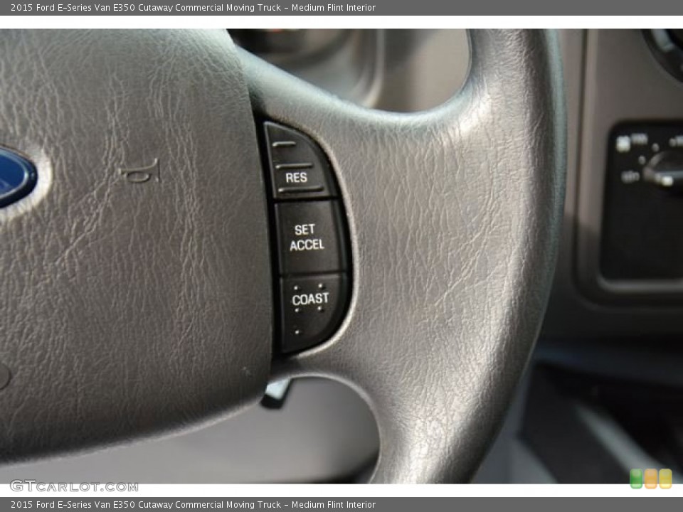 Medium Flint Interior Controls for the 2015 Ford E-Series Van E350 Cutaway Commercial Moving Truck #101269510