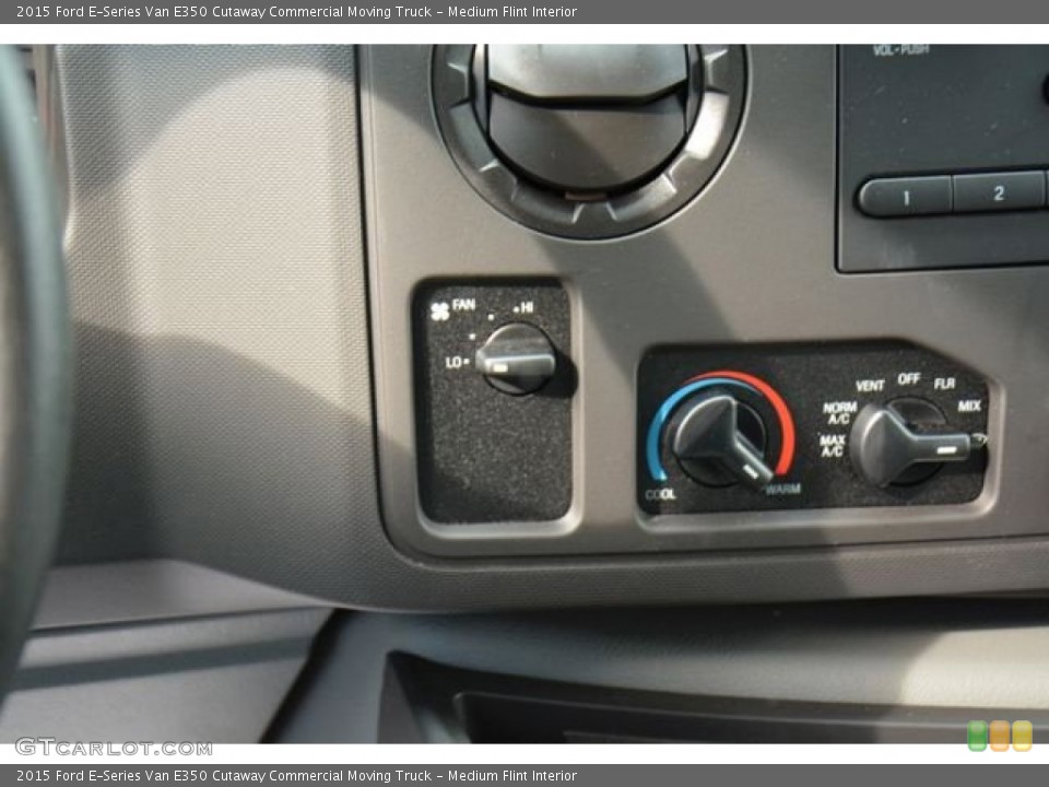 Medium Flint Interior Controls for the 2015 Ford E-Series Van E350 Cutaway Commercial Moving Truck #101269555
