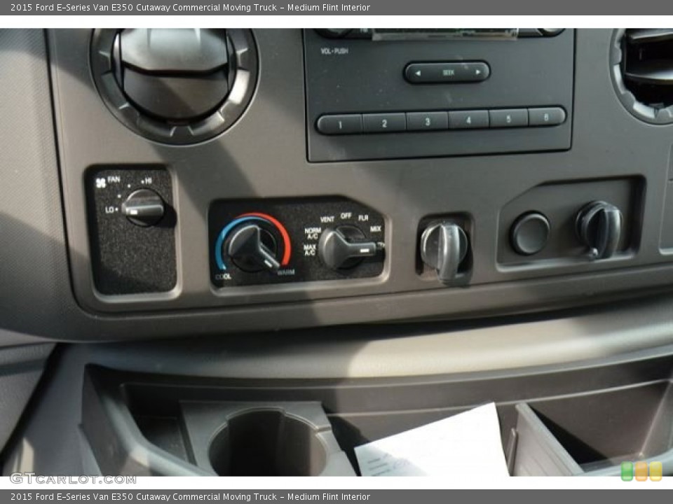 Medium Flint Interior Controls for the 2015 Ford E-Series Van E350 Cutaway Commercial Moving Truck #101269576