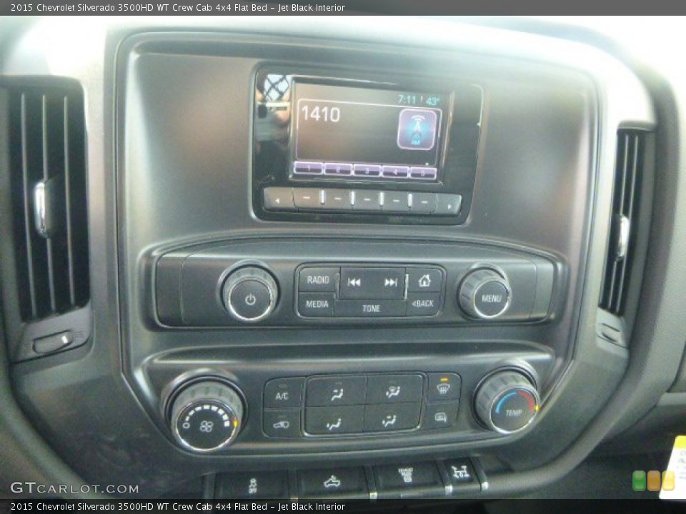 Jet Black Interior Controls for the 2015 Chevrolet Silverado 3500HD WT Crew Cab 4x4 Flat Bed #101270095