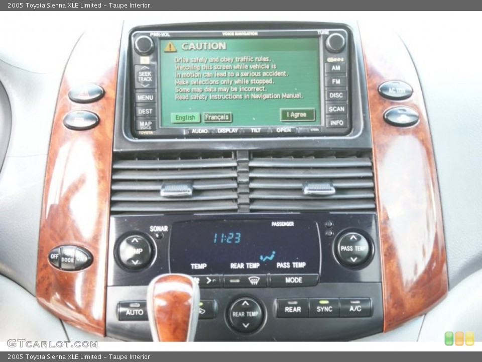 Taupe Interior Controls for the 2005 Toyota Sienna XLE Limited #101270677