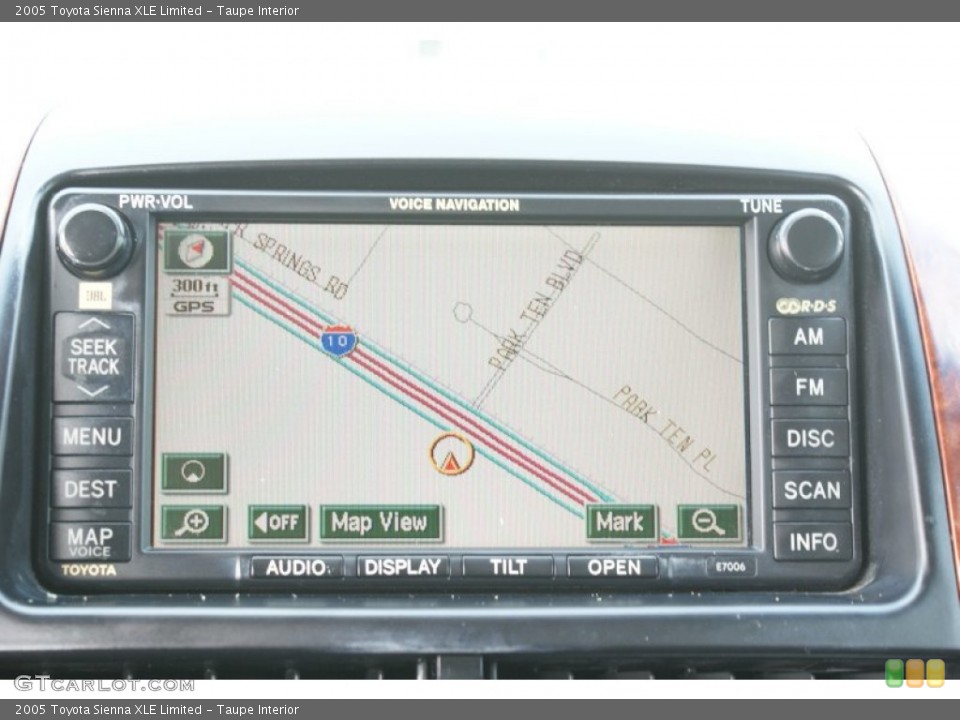 Taupe Interior Navigation for the 2005 Toyota Sienna XLE Limited #101270761