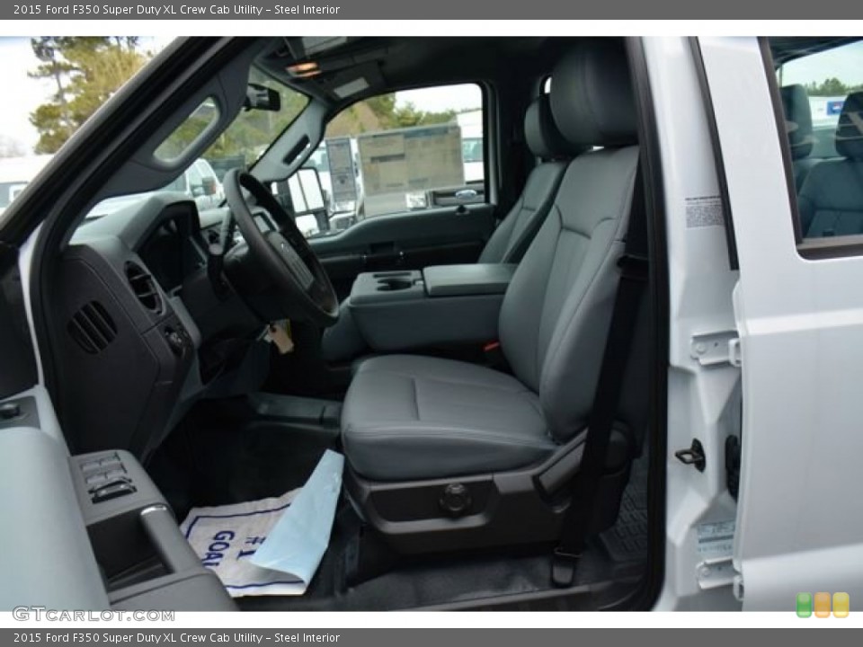 Steel Interior Photo for the 2015 Ford F350 Super Duty XL Crew Cab Utility #101271082