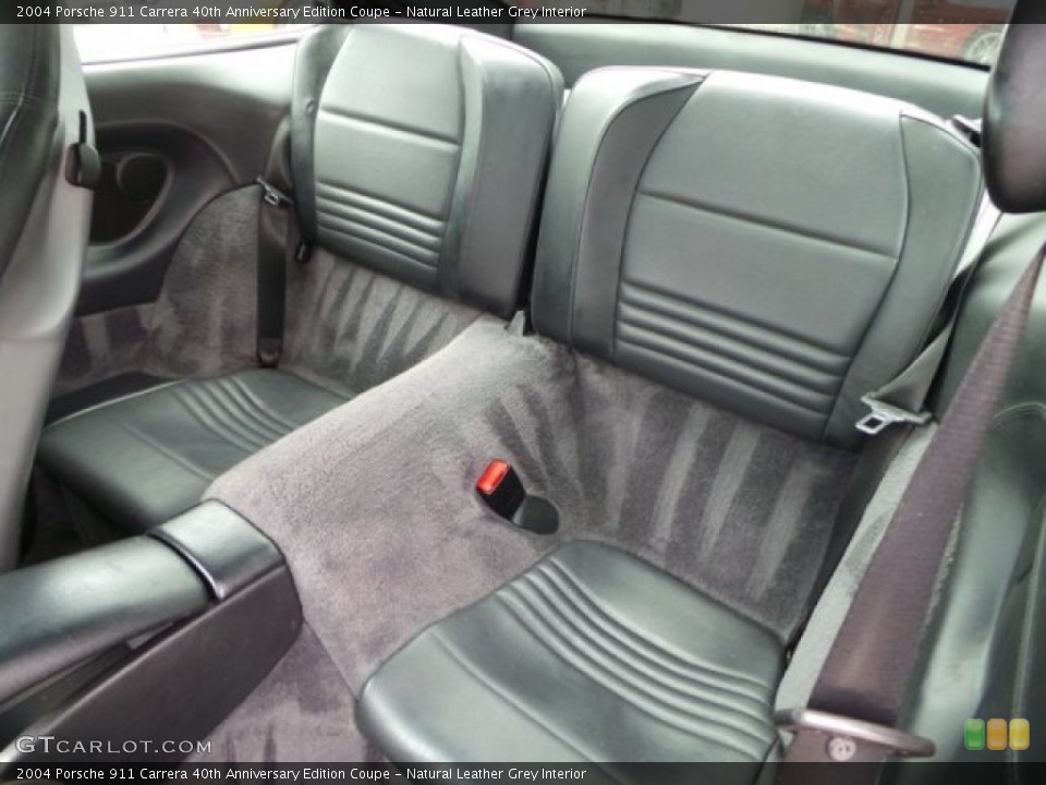 Natural Leather Grey Interior Rear Seat for the 2004 Porsche 911 Carrera 40th Anniversary Edition Coupe #101274913