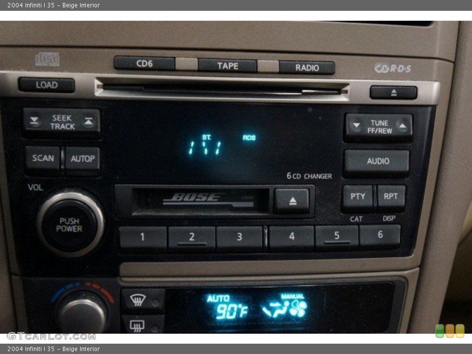 Beige Interior Controls for the 2004 Infiniti I 35 #101276497