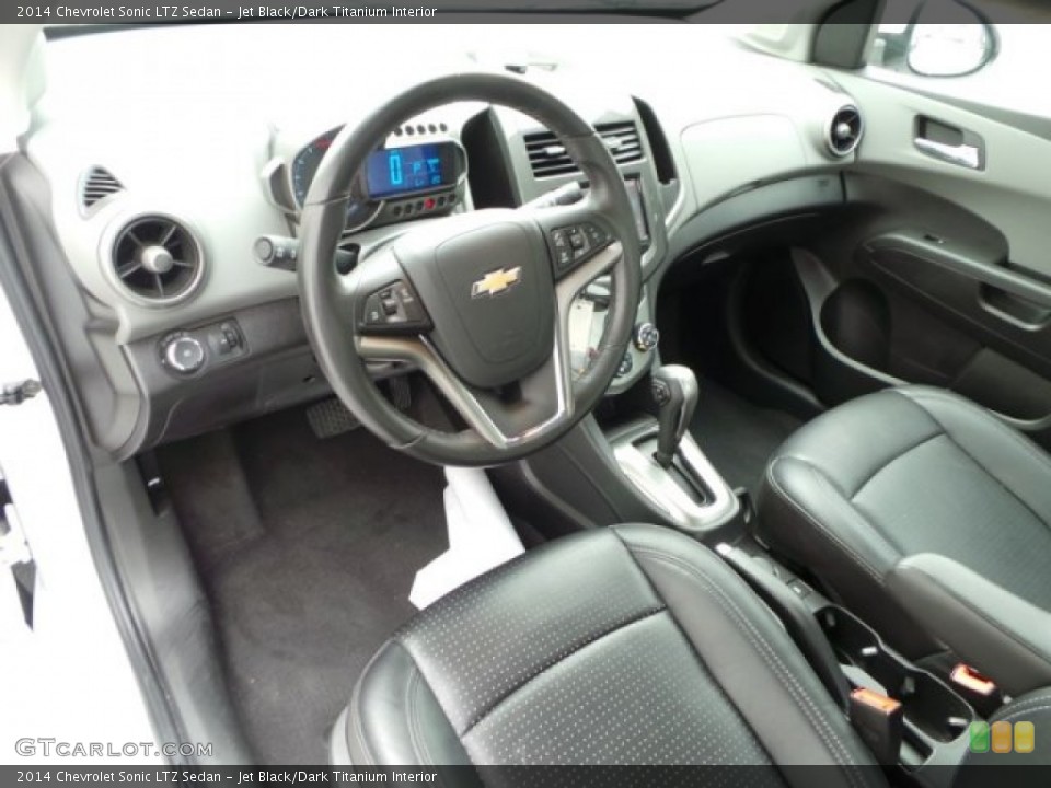 Jet Black/Dark Titanium 2014 Chevrolet Sonic Interiors