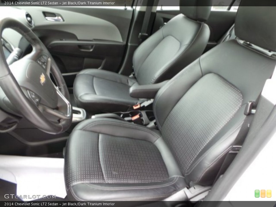 Jet Black/Dark Titanium Interior Front Seat for the 2014 Chevrolet Sonic LTZ Sedan #101276895